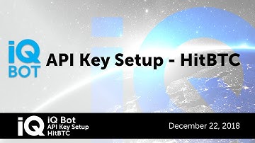 iQ Legacy API Key Setup HitBTC