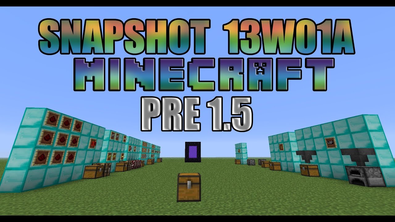 Minecraft Snapshot 13w01a (Pre 1.5) - IMPRESIONANTE - YouTube