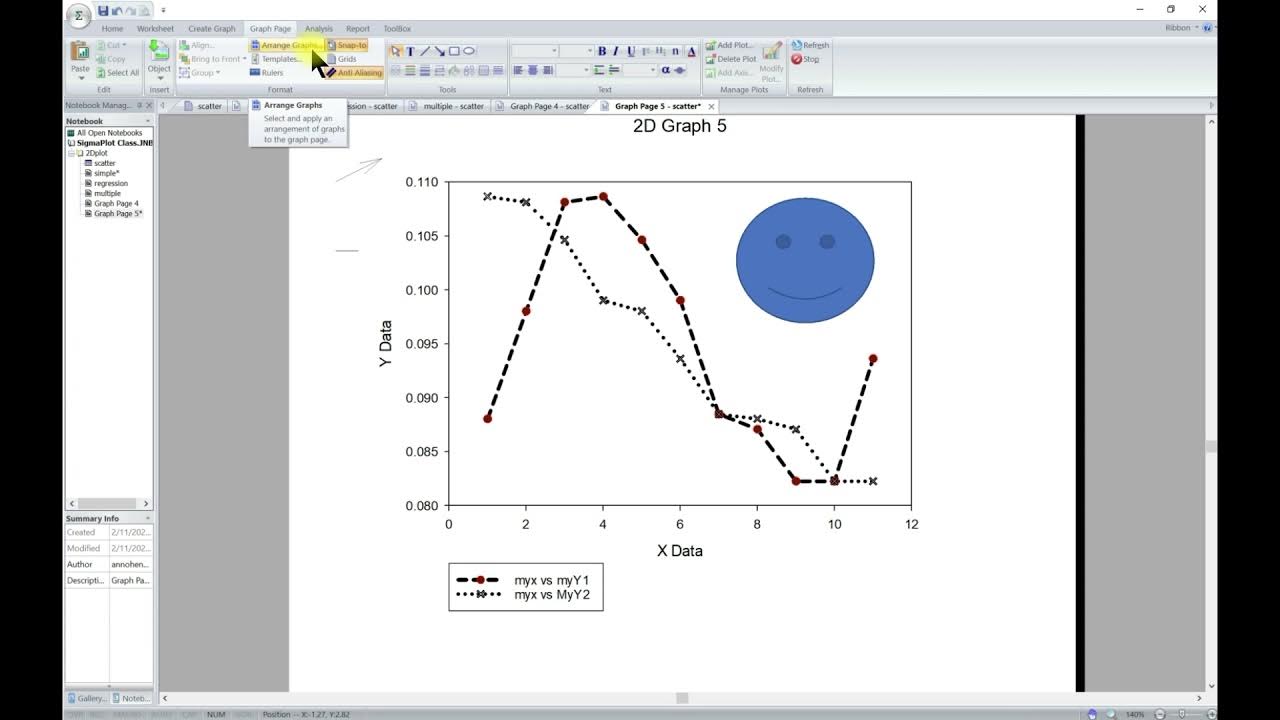 SigmaPlot Graph page basics YouTube