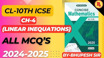 🔥 Linear Inequations🔥 All MCQ