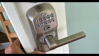 How to change a battery in a Schlage Keypad deadbolt Lock