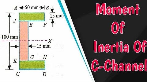Problem On Centroid And Moment Of Inertia Of C Section // Engineering Mechanics Of Diploma//
