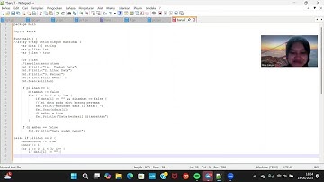 Tugas Video Aplikasi Sederhana Matakuliah Algoritma Pemrograman