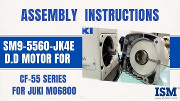 JUKI MO68 SERIES OVERLOCK SM9 DD MOTOR ASSEMBLY INSTRUCTIONS
