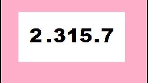 What If Numbers Had TWO Decimal Points???