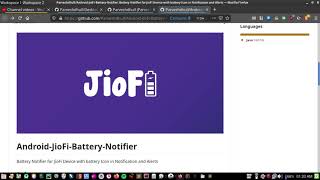 Android JioFi Battery Notifier App - Free and Open Source screenshot 1