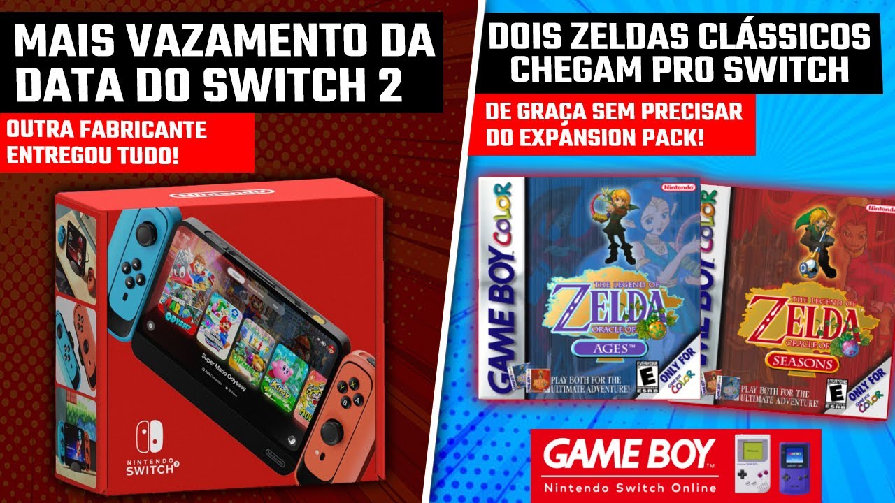 Jogos em mídia física da Nintendo para o Switch chegam ao Brasil