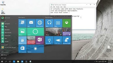 windows 10 build 10130 start menu UI and more +  quoi de neufs