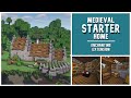 Minecraft | How To Build A Medieval Starter Home Tutorial | Episode 2 |  Enchanting Extension