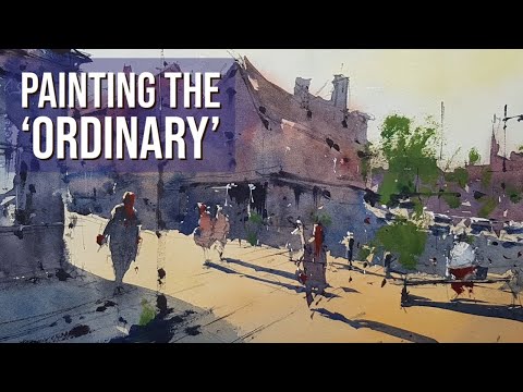 FULL Watercolor Demo - Bury St Edmunds UK - YouTube