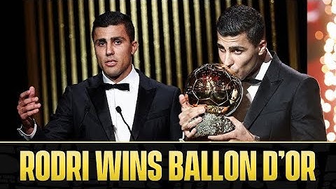 Rodri becomes first Man City player to win the Ballon d'Or 🏆