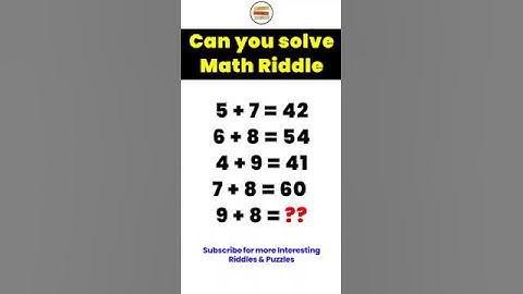Math | Math Riddle | Math Quiz | IQ #shorts #maths #mathriddles #quiz #yt #paheli #mathquiz #games
