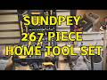 Sundpey 267 Piece Tool Set, 21v Drill, Basic Home Repair Kit