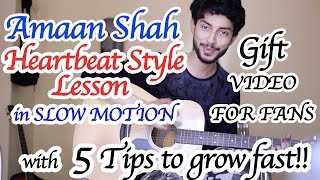Heartbeat Style Guitar Lesson by Amaan Shah & 5 Super Tips To Grow Fast On Youtube | Hindi screenshot 5