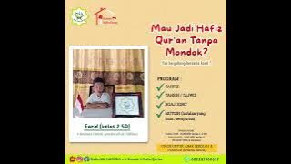 Muhammad Farid Asraaf Kelas: 2 SD Ujian Tasmi' Hafalan 1 X Duduk 6 HLM (Annaba' s/d & Al-infithar)