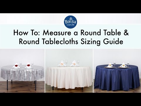 Video: Kāda izmēra galdauts 5 pēdu galdam?