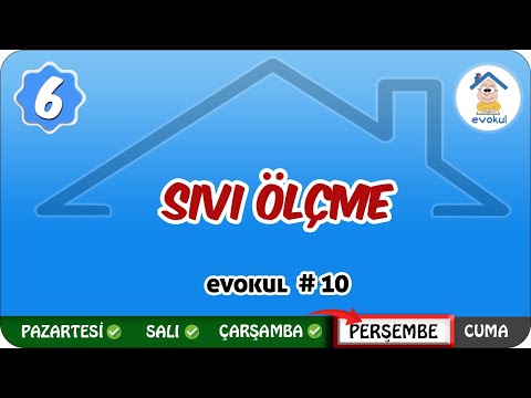 Sıvı Ölçme | 6. Sınıf #uzaktanegitim #evokul Kampı