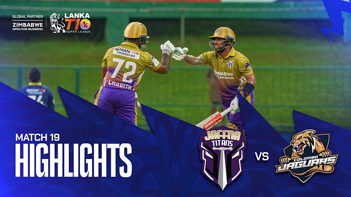 Lanka T10 Super League 2024 I Match 19 Highlights I Jaffna Titans vs Colombo Jaguars