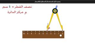 رسم دائرة باستخدام المسطرة والفرجار