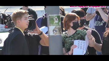 BTS & James Corden Performance Live For Army In The Middle Of The Street Outside CBS Studio in L.A
