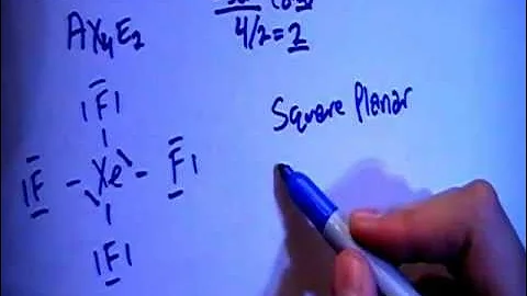 Xenon Tetrafluoride XeF4 Lewis Dot Structure