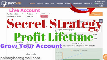 Secret Binary.com Bot - 1 Tick Manual Strategy | Authentic Secure Strategy to Grow Account