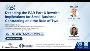 Decoding the FAR Part 6 Rewrite: Implications for Small Business Contracting and the Rule of Two