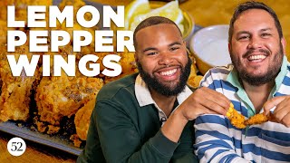 How To Make Crispy Lemon Pepper Chicken Wings | The Secret Sauce with Grossy Pelosi