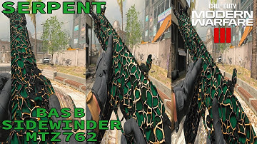UNLOCKING SERPENT ON THE BAS-B & SIDEWINDER & MTZ-762! - COD MW3 ZOMBIES
