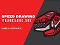 SPEED DRAWING | &quot;Tyrannosaurus Zord&quot;  Mighty Morphin Power Rangers