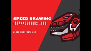 SPEED DRAWING | &quot;Tyrannosaurus Zord&quot;  Mighty Morphin Power Rangers