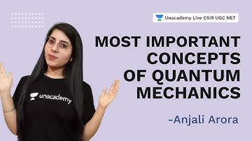 Most Important Concepts of Quantum Mechanics| CSIR 2021| Physics| Anjali| Unacademy Live CSIR UGC