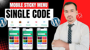 Mobile Sticky Menu in Wordpress Website ||Add Mobile Sticky Menu | Wordpress