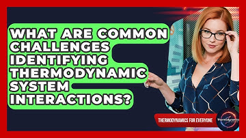 What Are Common Challenges Identifying Thermodynamic System Interactions?