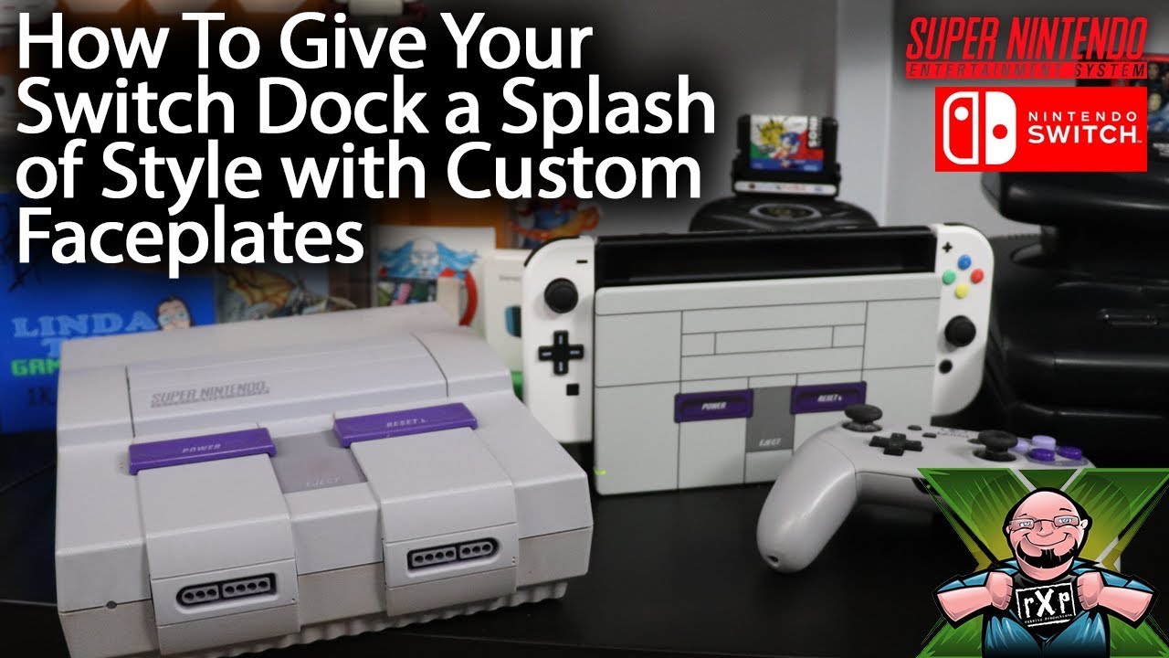 How to Give Nintendo Switch Dock a New Look with the the eXtreme Rate Custom Dock Faceplates - YouTube