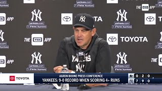 Aaron Boone breaks down win against Marlins