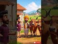 Do🐂Bail Ki Story | Cartoon Story Hindi #cartoon #shorts #moralstory