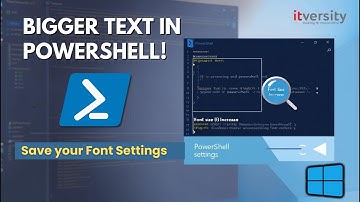 How to Permanently Increase Font Size in Windows PowerShell | Accessibility Tip for Windows 11