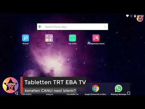 Telefondan veya Tapletten TRT EBA TV CANLI İZLEME  İLKOKULU, ORTAOKUL, LİSE
