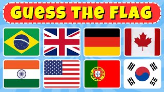 Guess the Country by FLAG Quiz 🤔 | 🚩100 FLAGS 🚩| World Geography Quiz Challenge 🌎 | Guess the FLAG