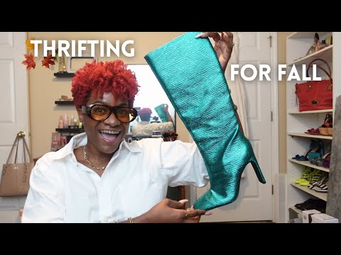 THRIFTING FOR FALL Part 2: These Boots are a Dream + Visiting "Your Greens Man" + Mini Thrift Haul