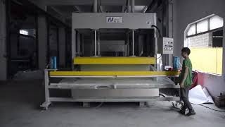 Automatic big foam block compression packing machine