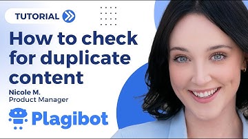 How to check for duplicate content using Plagibot