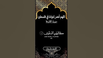 سورة القارعة _ تلاوة للقارئ سالم بهنان