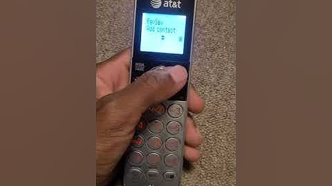 how to delete contacts from your at&t home line phone