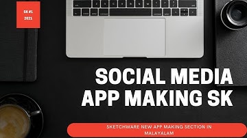 How to make a  Social Media App In Sketchware Malayalam Tutorial Part #1