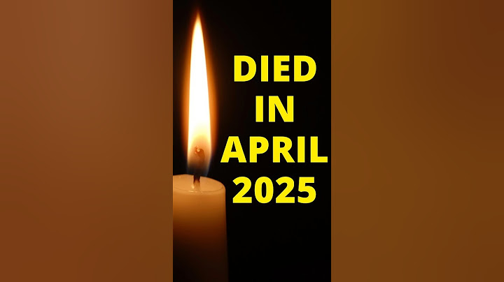 Celebrities who died in April 2025
