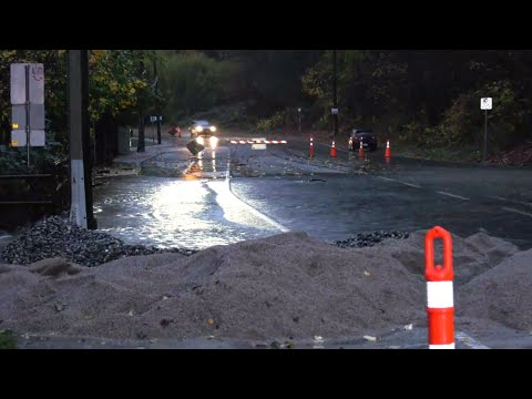 Rainstorm, mudslides wreak havoc on B.C. roads