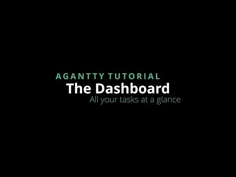 Agantty Tutorial: The Dashboard