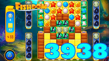 Fishdom Level 3938 HD Walkthrough | 3 - match puzzle game | gameplay | android | GameGo Game | IOS